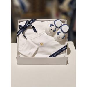 블루독베이비 10 26SS봄신상 (WH)구름모달배내바디수트A양말2종세트 (461700400501116)