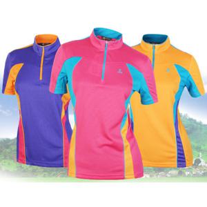 [필골드] DY204 피아쿨에어 여성배색 반소매등산티셔츠