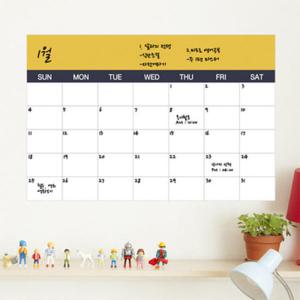 아트박스/꾸밈 cw224-심플컬러캘린더_칠판시트지