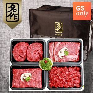 [리얼명작] 경주천년한우 1등급 모듬정육세트 7호 (등심500g+국거리500g+불고기500g+산적500g-총2kg/냉장)