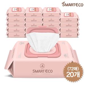 [스마트에코] 스마트에코 물티슈 72매 캡형 20개(안단테)