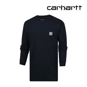 칼하트 남성 긴팔티셔츠 포켓 롱 슬리브 네이비 K126-NV