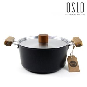 오슬로 IH 양수냄비 20cm /우드손잡이 인덕션가능