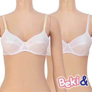 [고아라]75A~85A/주니어3단계 골드하트면브라1종(BNR313)