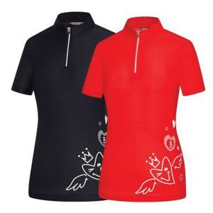 비티알 BTR 여성 골프웨어 여름 반팔 스판 집업 티셔츠