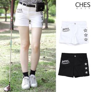[체스][기획특가] 쓰리스타 여성골프 면 숏팬츠