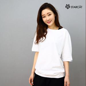 [스타캣]요가복상의 필라테스복 가오리반팔티TS44CWA2