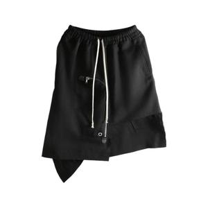 25 FW 릭오웬스 Dracca drawstring asymmetric mini skirt RP02E4341WD TP443484293