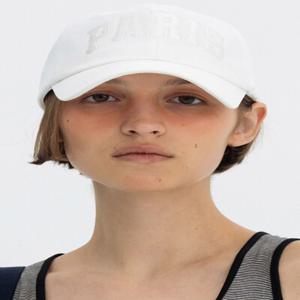 [벤시몽] PARIS BIG LOGO BALL CAP - WHITE