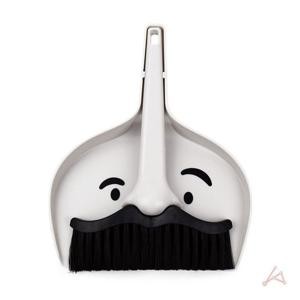 엄지척 책상 콧수염 미니 빗자루세트