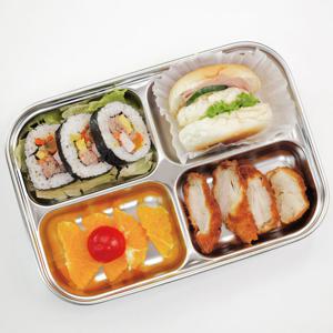 인콕 인콕 스텐 다이어트 식판 직사각 4구