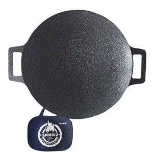 조르지오 캠핑 그리들팬 29cm 무쇠그리들 캠핑그리들 삼겹살팬