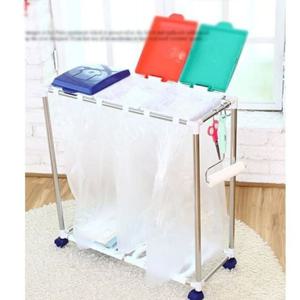 엄지척 쓰레기통 분리수거함 사무실 가정용 재활용 휴지통3단