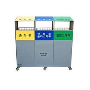 엄지척 분리수거함 실외 재활용 쓰레기통 분리수거대 100리터 분리