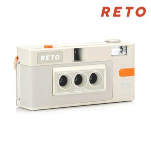 Reto [최상급 / 김포공항롯데마트점] Kodak 레트로 3D 필름 카메라 화이트 (J)RETO_3DFC_WHITE