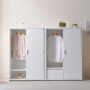 히트가구 [착불배송 상세확인] L3125 슬라이드 서랍 수납옷장 세트 2000 1color