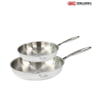 한일스텐레스 한일STS 베일리 통5중 스텐레스 IH 인덕션가능 후라이팬세트 2종i(후24+30)