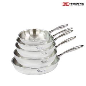한일스텐레스 한일STS 베일리 통5중 스텐레스 IH 인덕션가능 후라이팬세트 5종C(후20+24+30+궁26+28)
