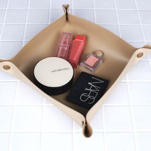 엄지척 가죽 대형 액세서리 트레이 보관함 소품정리 접시