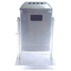 엄지척 스텐 쓰레기통 실외 대형 사각 재털이 휴지통 85L