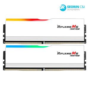지스킬 [서린공식] 지스킬 DDR5-6000 CL36 RIPJAWS M5 NEO RGB 화이트 패키지 (32GB(16Gx2))