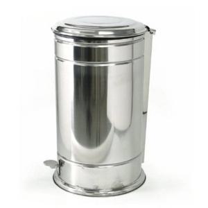 엄지척 페달 휴지통 50L 철휴지통 스테인레스쓰레기통 음식물