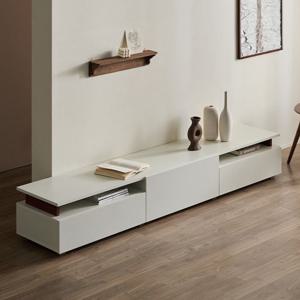 레브루 오슬로 2000 모던 화이트 높은 티비다이 티비장 서랍형 tv선반