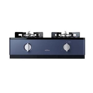 (주)하츠 [중급-리버비시] 바우형 프리스탠딩 2구 가스레인지 HFG-2382NVAFN (LNG / 쉬머네이비)