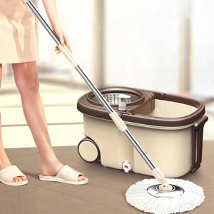 엄지척 비타리토 회전 통돌이 물걸레 청소기 브라운