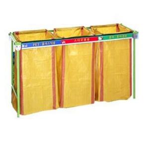 엄지척 분리수거함 철재200리터 3구 마대걸이 비닐걸이 휴지통 생활