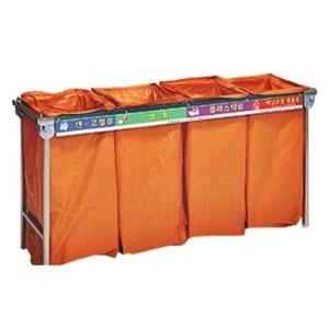 엄지척 분리수거함 스텐100리터 4구 분리수거 휴지통 정리함 생활용