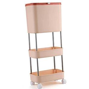 엄지척 바퀴 쓰레기통 주방 휴지통 음 식물 싱크대 이동식