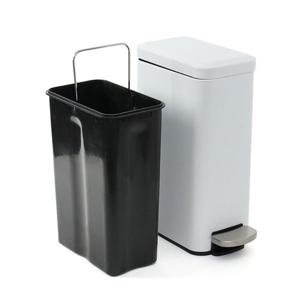 엄지척 비타리토 틈새활용 슬림 무소음 페달휴지통 10L