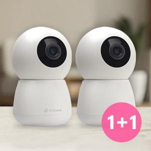 [1+1]씨앤케어 국내서버 인공지능 홈카메라 400만화소 가정용 아기 애완동물 펫 CCTV