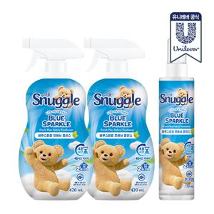 스너글 섬유탈취제 블루스파클 470ml 2개 + 150ml