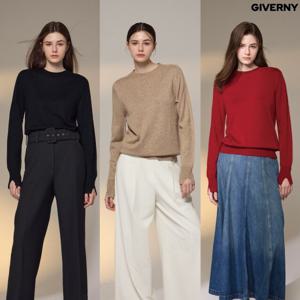 [GIVERNY] 지베르니 울실크 블렌딩 홀가먼트 니트 3종 (G11)
