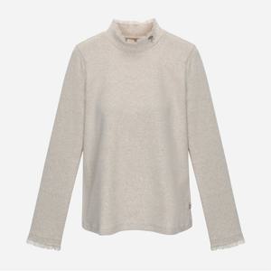 [써스데이아일랜드](T258MTS235W)포인트 자수 터틀넥 티셔츠