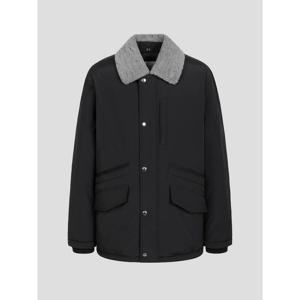 [빈폴] 양모 트리밍 사파리 다운 - 블랙 (BC4Y38C725)