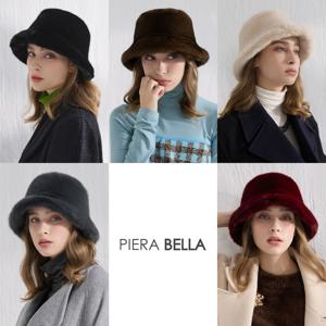 피에라벨라 25FW FAUX 퍼 밍크 버킷햇