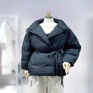 올리브데올리브 (OP5XMA61) 하이넥 벨티드 구스 다운 패딩 점퍼