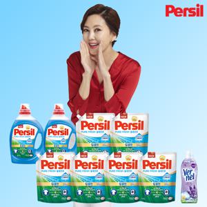 퍼실 퓨어프레쉬 플러스 (일반&드럼겸용) 2.7L x 2통 + 1.8리터 x 6팩 + 버넬 1통