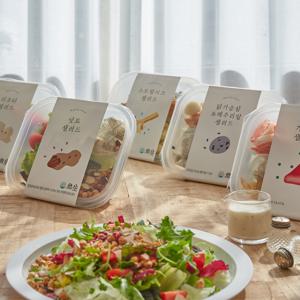 홀리셔스 영양 밸런스 간편 한 끼 샐러드 5종 5팩+간편 파우치 샐러드 3팩