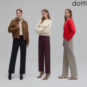 [도티 dotti] 도티 25FW 여성 사방스판 절개포인트 기모 본딩 팬츠 3종 (PNWW)