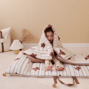 [비비엔다] 모달 아이싱 듀얼 양면 낮잠이불세트(낮잠패드+슬림차렵이불)