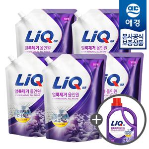 [애경] 리큐 얼룩제거 올인원 액체세제 리필 2.1L x5개 (+얼룩제거 올인원 2.7L 본품증정)