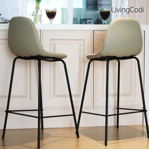 2개세트 리빙코디x모빌리 원톤 바체어 홈바의자 아이랜드식탁의자 다리절삭서비스