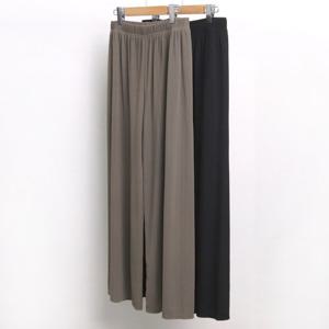 빅사이즈사랑해요 5354L104 새틴 주름 통 바지 IR