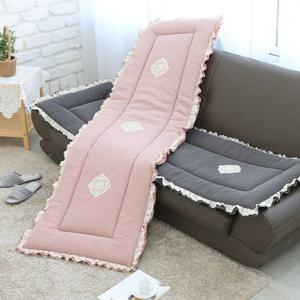 이솔홈 피그먼트 두겹 레이스 소파패드 쇼파패드 돌소파용