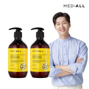 메디올 두피 청정 탈모 비듬 완화 약산성 샴푸 480ml 2개 우디허발향