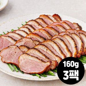 쉐프의밥상 흑후추 훈제오리 가슴살 오리고기 슬라이스 160g X 3팩